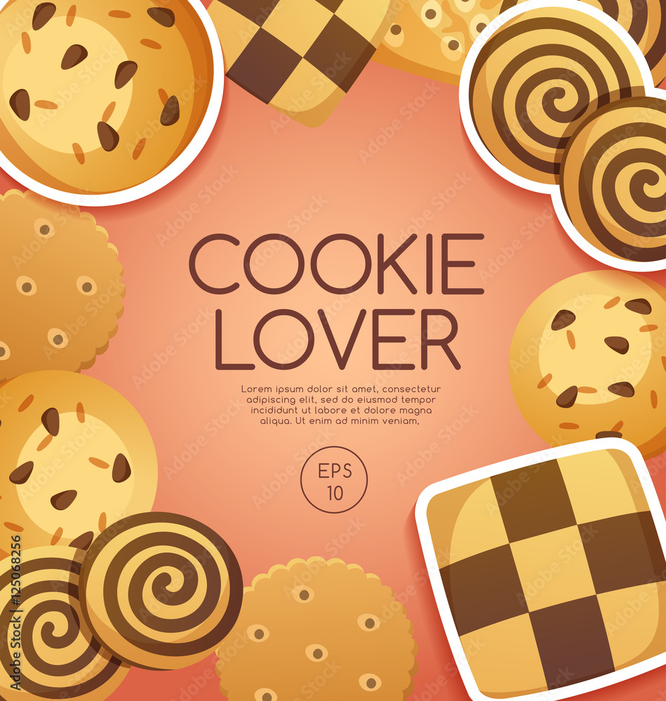 Cookie Lover Elements : Vector Illustration Cookie Lover Elements : Vector Illustration