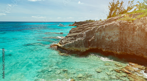 Tableau sur toile bermuda coast line