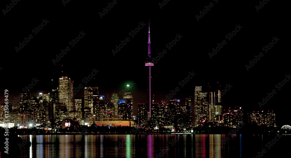 Obraz premium Toronto Night Skyline