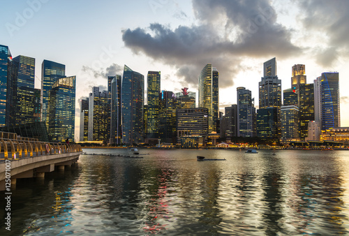 Singapore Cityscape Marina Bay at building
