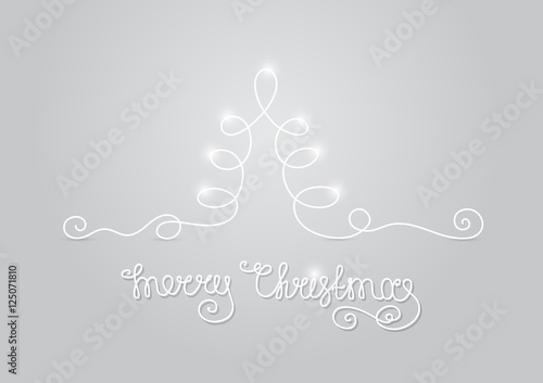 card christmas tree light