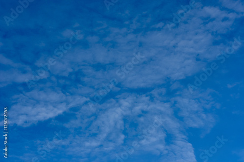 white clouds in the blue sky © alabura