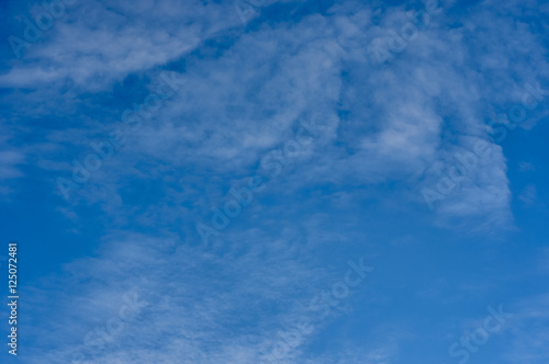 white clouds in the blue sky © alabura