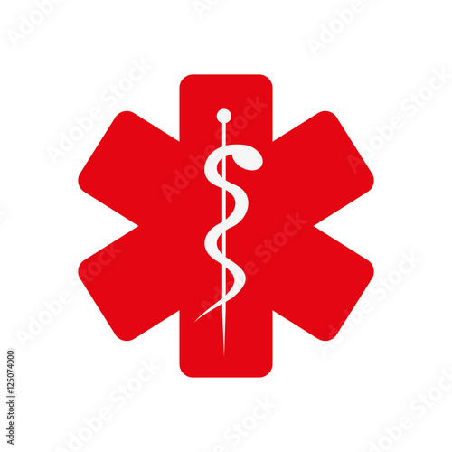 heatlhcare asclepius rod icon image vector illustration design 