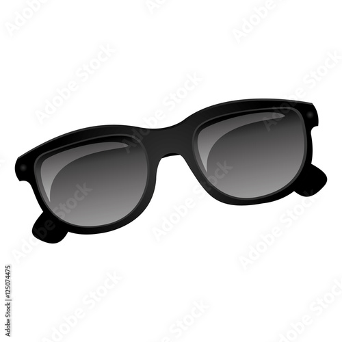 glossy sunglasses icon image vector illustration design 