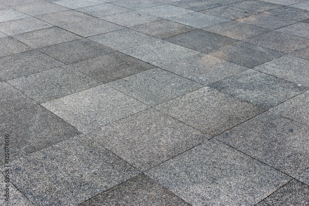 Obraz premium Outdoor tiles gray outdoor close up