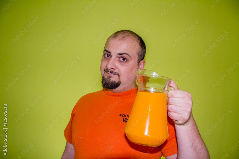 Fototapeta premium Convincing man with juice