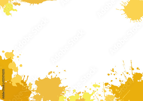 White background with yellow blotches.Vector illustration