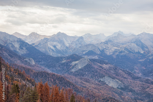 Stunning Panoramic View of the Mountains from Moro Rock, Sequoia