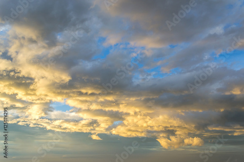 Wallpaper Mural Blue Sky and puffy clouds background Torontodigital.ca