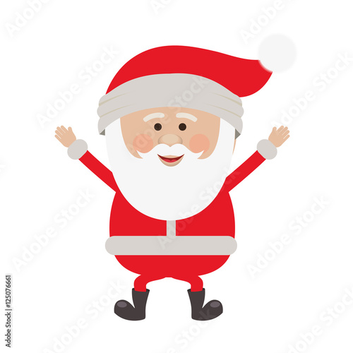 santa claus cartoon icon image vector illustration design 