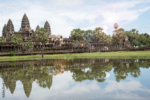 Famous View Point of Angkor Wat Temple  Cambodia