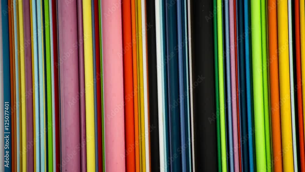 Stop Motion of Abstract Colorful Line Art 