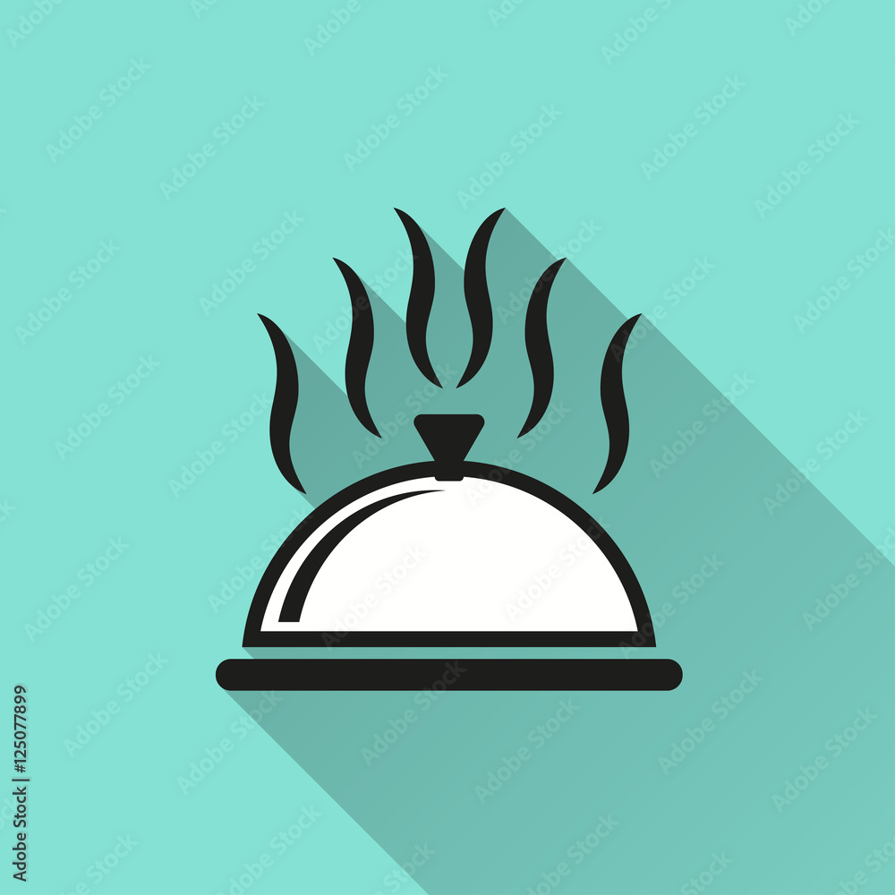 Food cover - vector icon. Food cover - vector icon.