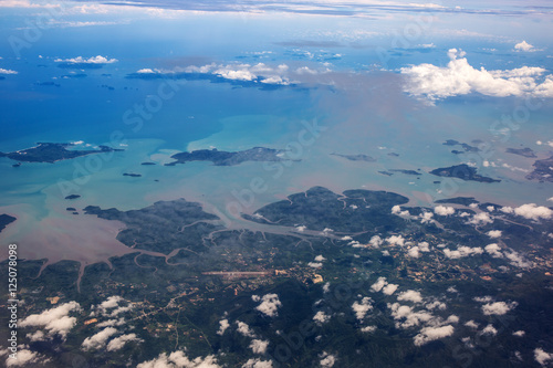 View from airplane window