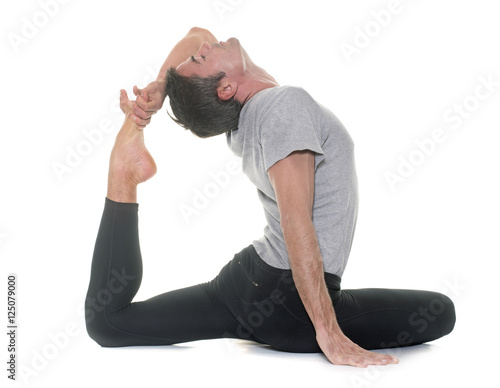 yoga man in studio