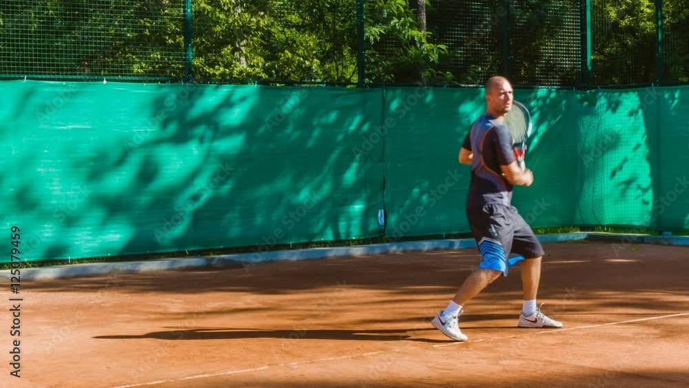 Coaching or teaching play tennis on a court outdoor. Training of professional sports players Coaching or teaching play tennis on a court outdoor. Training of professional sports players
