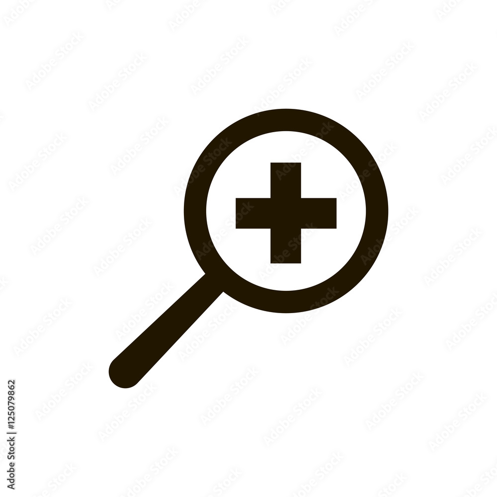 Zoom in icon vector Zoom in icon vector