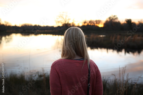 Girl near the water