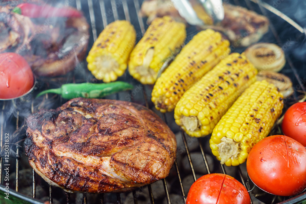 Barbecue grill concept Barbecue grill concept