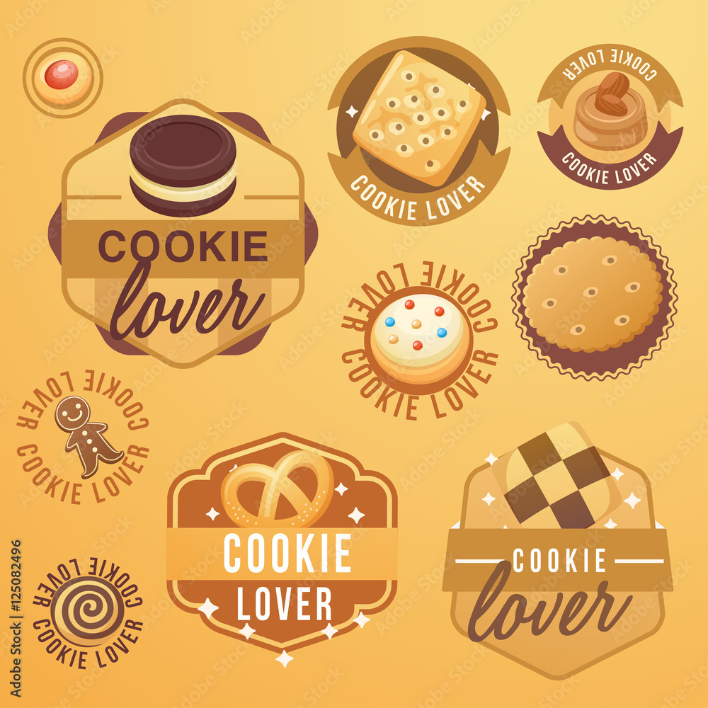 Cookie Lover Elements : Vector Illustration Cookie Lover Elements : Vector Illustration