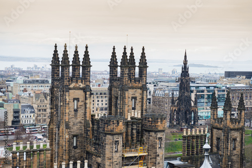 View over Edinburgh, Scotland, UK. 