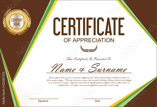 Certificate or diploma template 