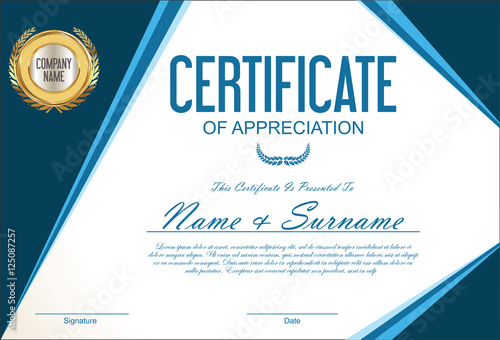 Certificate or diploma template 