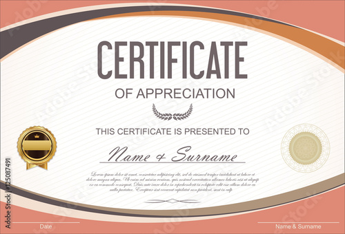 Certificate or diploma template 