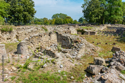 The Great Baths. Archaeological Park of Dion, Greece