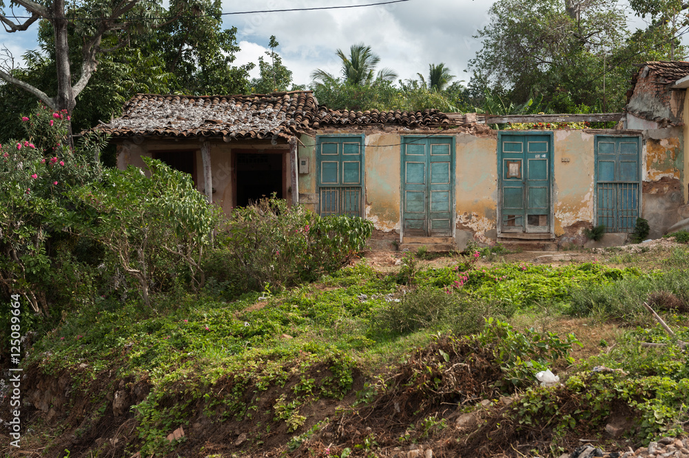 Ruined shack house in Trinidad, Cuba Ruined shack house in Trinidad, Cuba