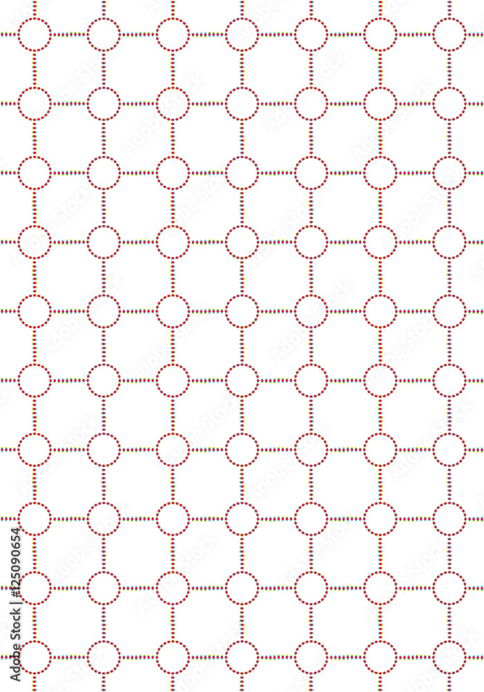 Fototapeta premium Abstract background with seamless dots pattern