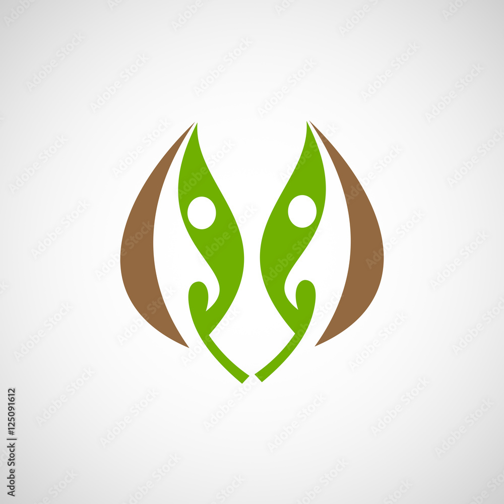 people leaf logo