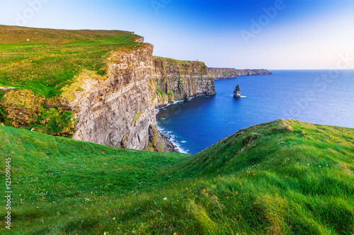 Cliffs of Moher at sunset in Co. Clare, Ireland © Patryk Kosmider