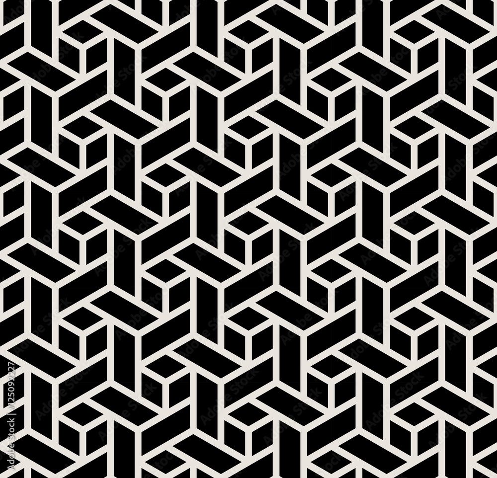 Abstract geometric black and white graphic design print 3d cubes pattern Abstract geometric black and white graphic design print 3d cubes pattern