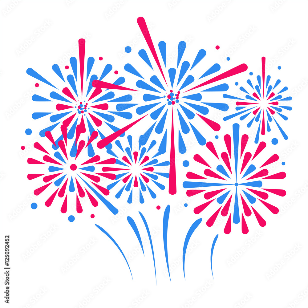 Vector holiday firework Vector holiday firework