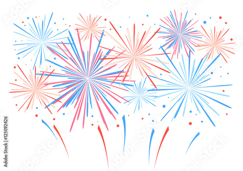 Vector holiday firework