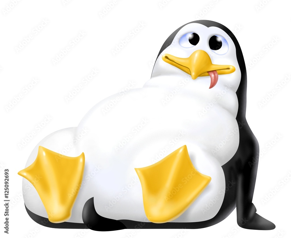 Obraz premium pinguino sazio