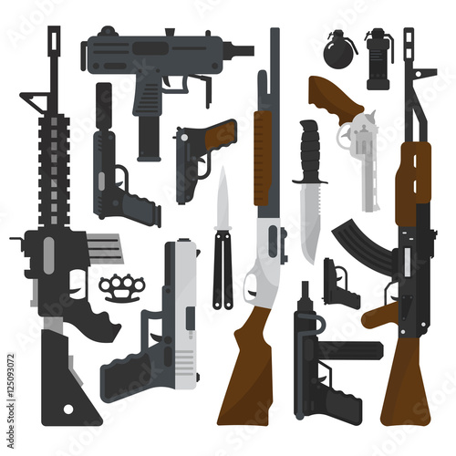 Weapons set.