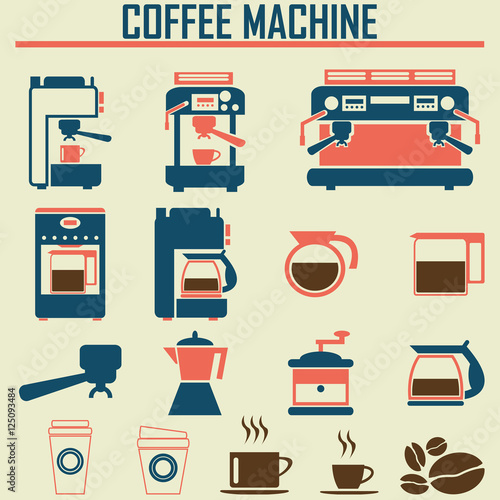 coffee roaster machine vector illustration.