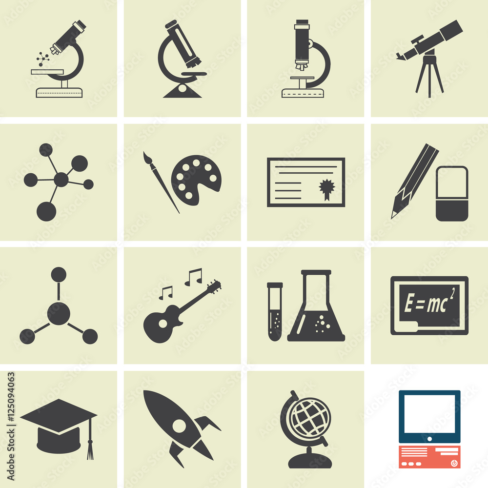 education icons set vector. education icons set vector.