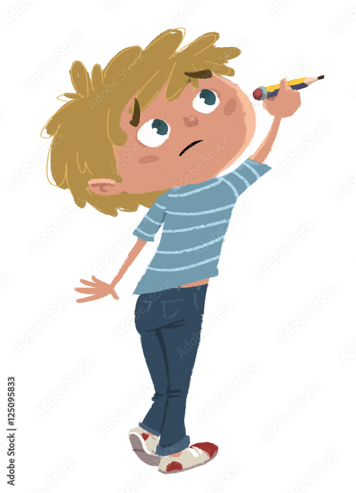 niño escribiendo niño escribiendo