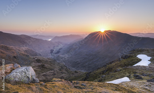 A view towards St Sunday Crag from Dollywaggon Pike in the Lake District