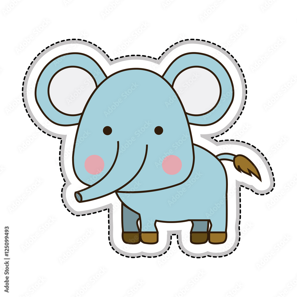elephant cute animal icon image vector illustration design elephant cute animal icon image vector illustration design