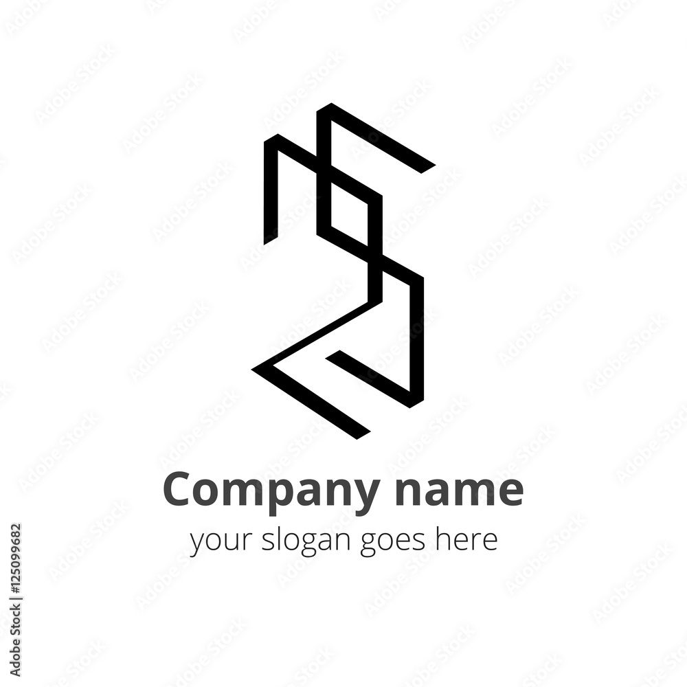 Number twenty five line vector flat design style for logo or icon template with black color. Isolated symbol two and five on white background. Number twenty five line vector flat design style for logo or icon template with black color. Isolated symbol two and five on white background.