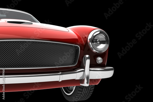 Concept vintage red car © ffly