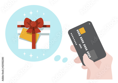 Buy a gift by credit card