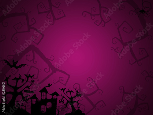 Halloween dark pink background for postcards