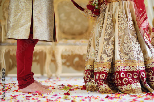 Schilderij op canvas Amazing hindu wedding ceremony
