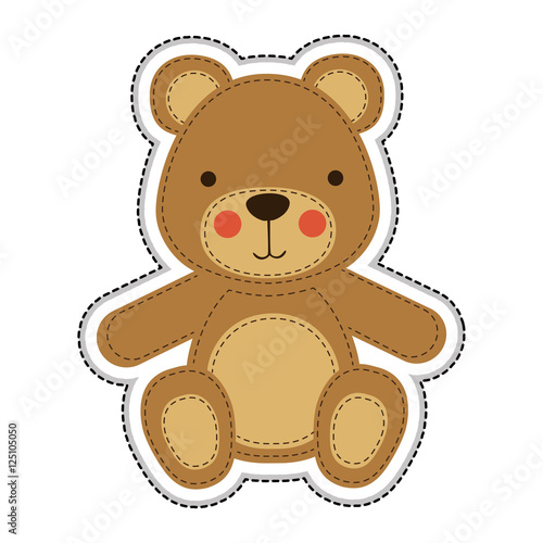 teddy bear icon image vector illustration design 